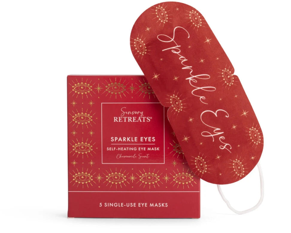 Sensory retreats sparkle eyes self-heating eye mask - Chamomile scent (Pack of 5 masks)