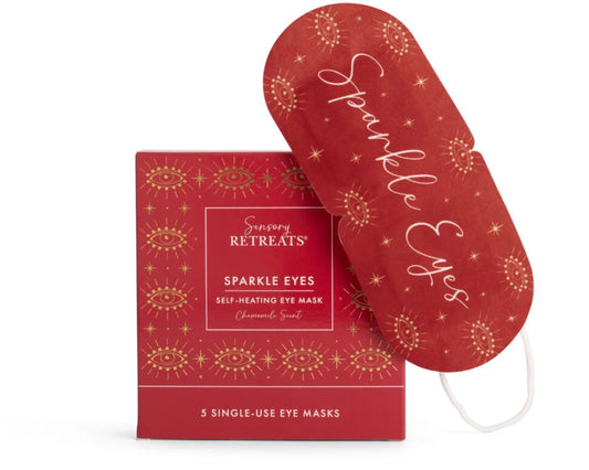 Sensory retreats sparkle eyes self-heating eye mask - Chamomile scent (Pack of 5 masks)